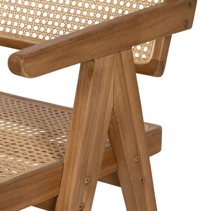 Natural Wood Chair 56 X 59 X 76 Cm