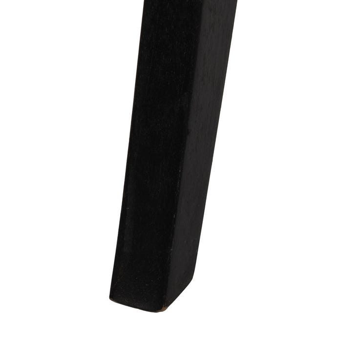 Natural-Black Wood Chair 56 X 62 X 76.50 Cm