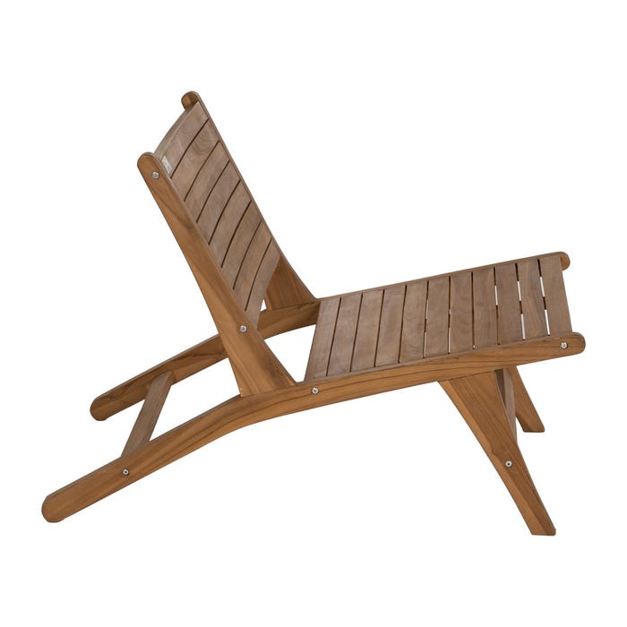 Natural Wood Armchair 60 X 93 X 63 Cm