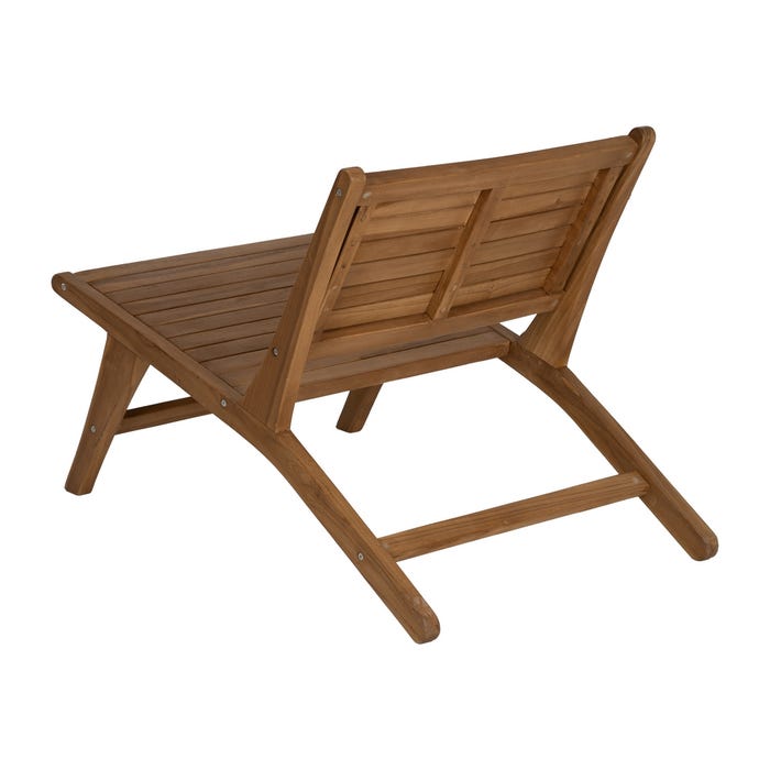 Natural Wood Armchair 60 X 93 X 63 Cm