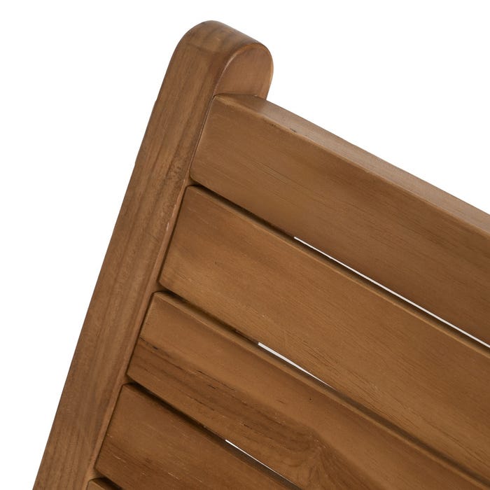 Natural Wood Armchair 60 X 93 X 63 Cm