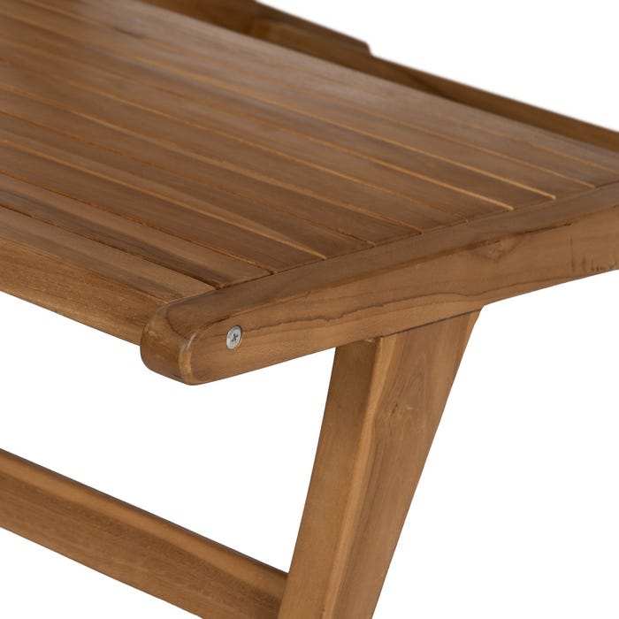 Natural Wood Armchair 60 X 93 X 63 Cm