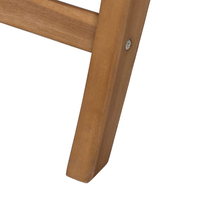 Natural Wood Armchair 60 X 93 X 63 Cm