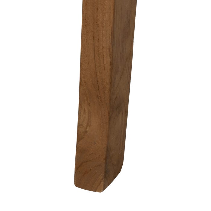Natural Wood Footrest 60.50 X 45 X 36 Cm