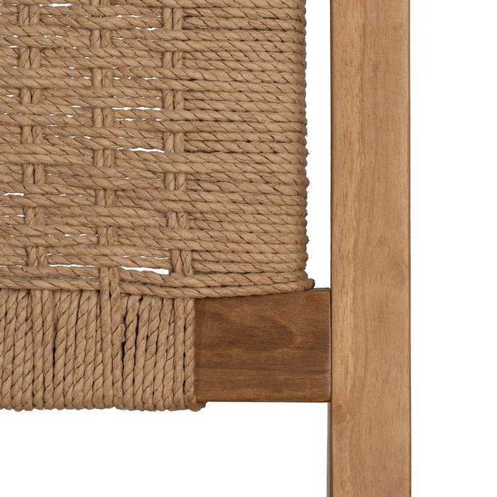 Natural Wood Armchair 60 X 93 X 64 Cm