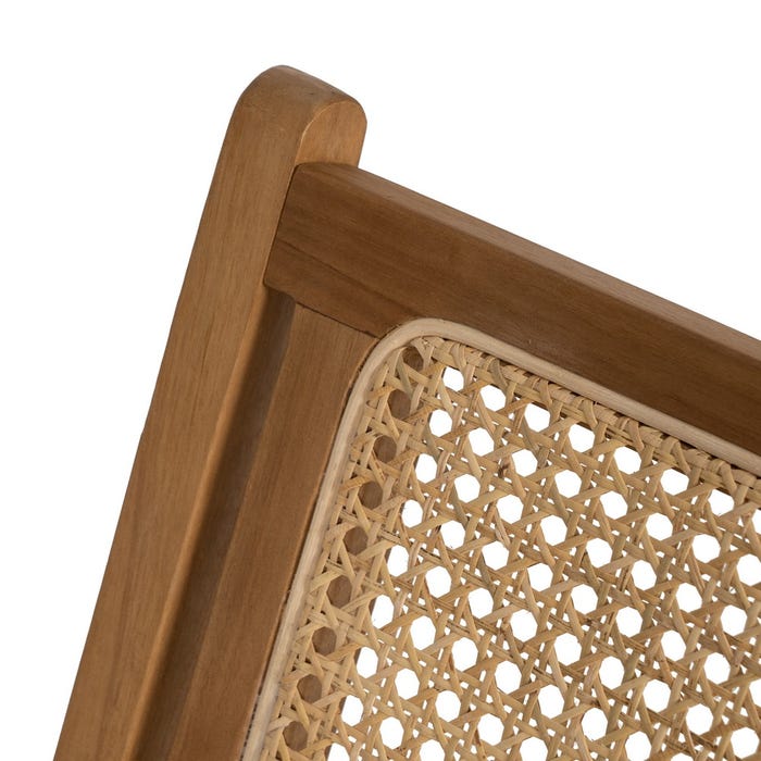 Natural Wood Armchair 60 X 93 X 63.50 Cm