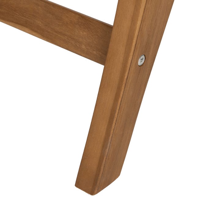 Natural Wood Armchair 60 X 93 X 63.50 Cm