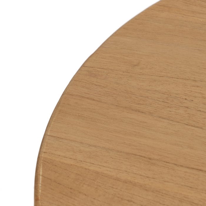 Natural Mindi Wood Coffee Table Living Room 80 X 80 X 50 Cm
