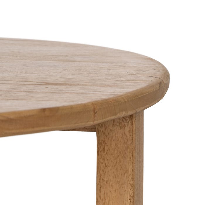 Natural Mindi Wood Coffee Table Living Room 80 X 80 X 50 Cm