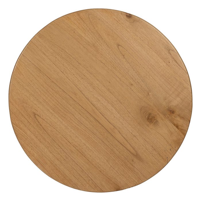Natural Mindi Wood Coffee Table Living Room 80 X 80 X 50 Cm