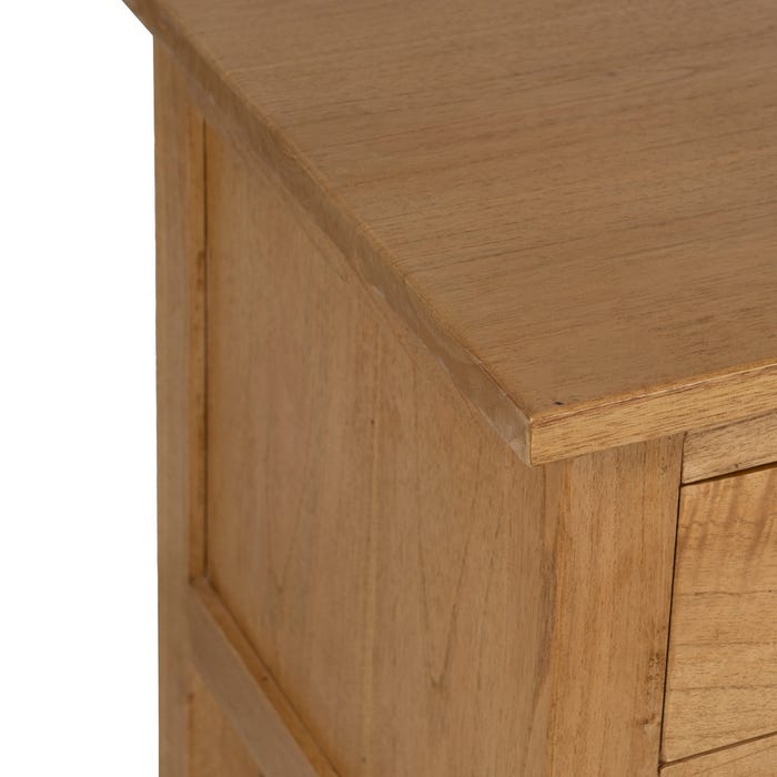 Natural Mindi Wood Sideboard Living Room 180 X 48 X 60 Cm
