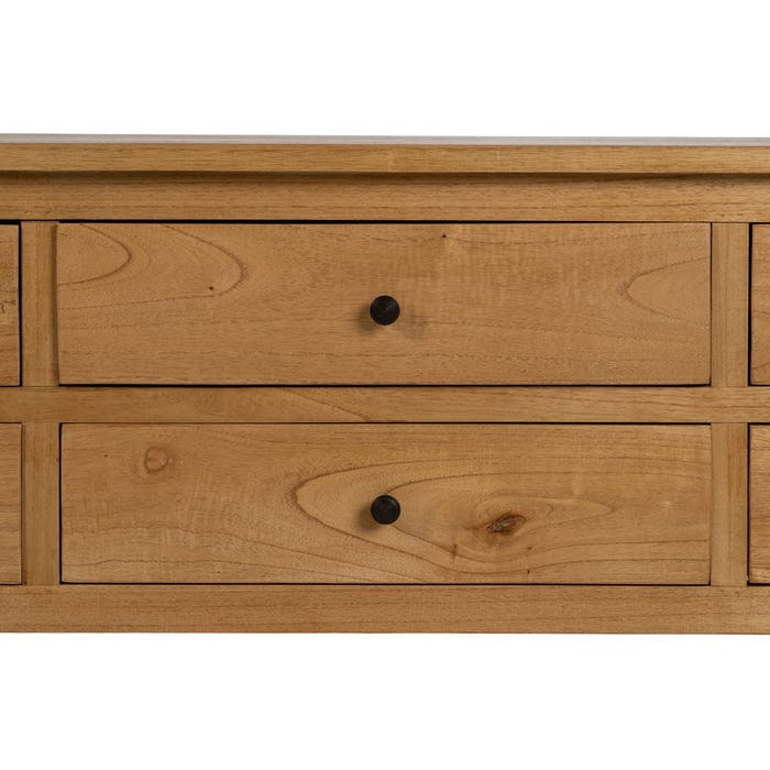 Natural Mindi Wood Sideboard Living Room 180 X 48 X 60 Cm