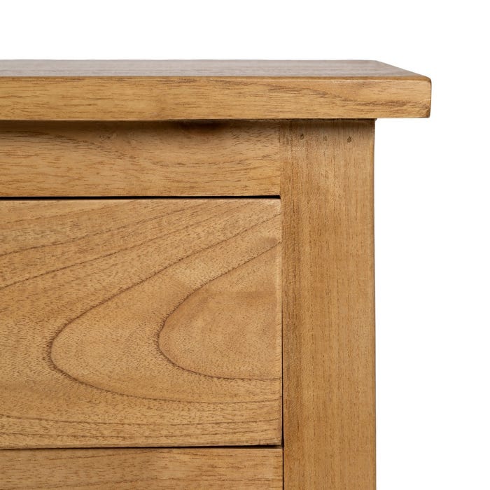 Natural Mindi Wood Sideboard Living Room 180 X 48 X 60 Cm