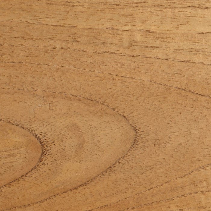 Console de entrada em madeira Mindi natural 130 x 35 x 85 cm