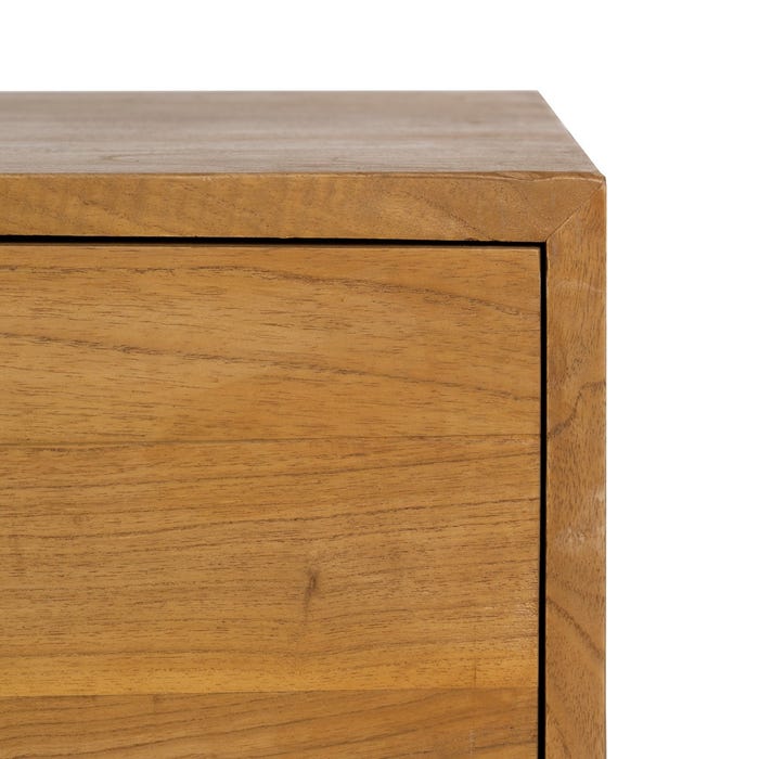 Mueble Tv Natural Madera Mindi Salón 120 X 40 X 45 Cm