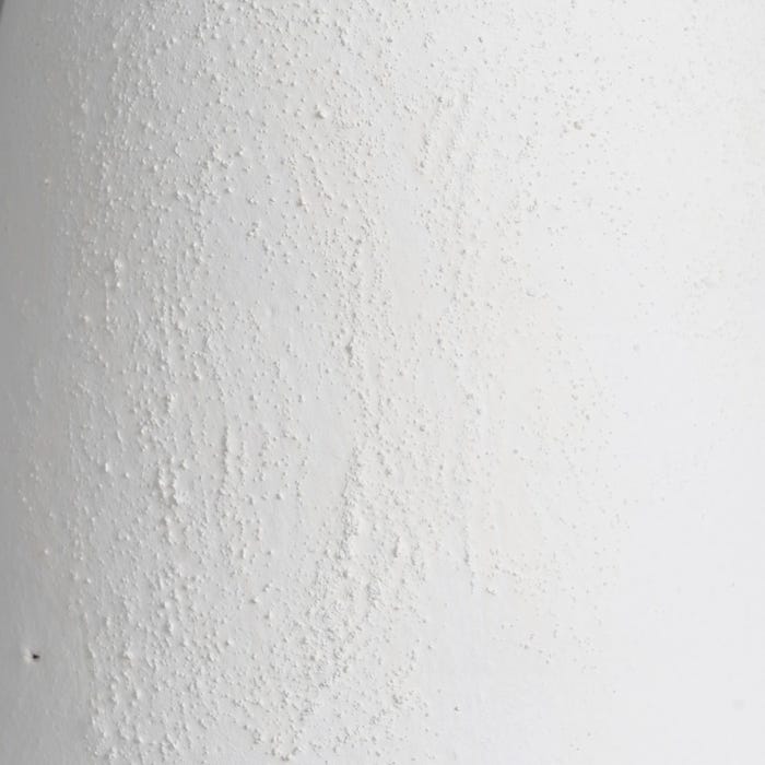 Jarrón Blanco Barro Decoración 18 X 18 X 40 Cm
