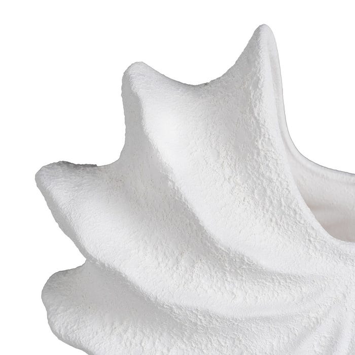 Jarrón Blanco Barro Decoración 38 X 14 X 23 Cm