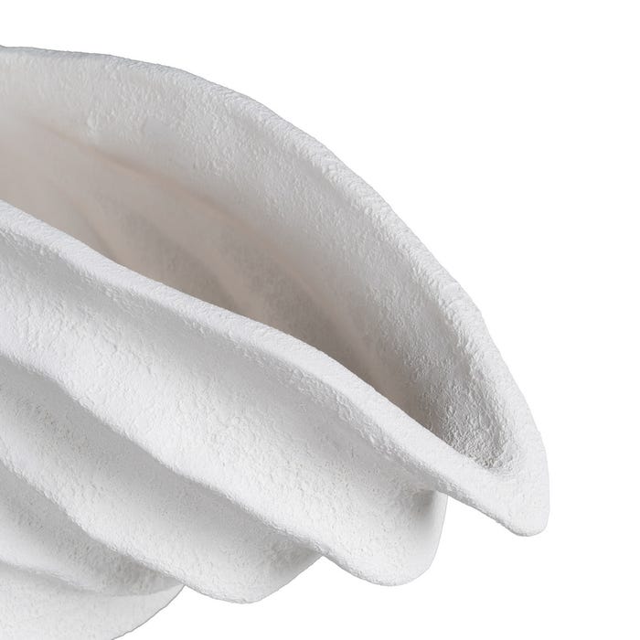 Jarrón Blanco Barro Decoración 38 X 14 X 23 Cm