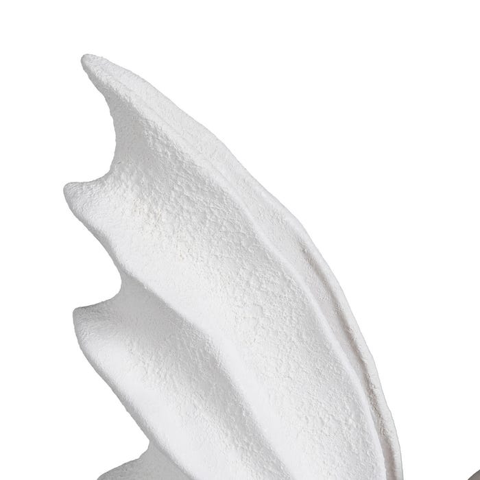 Jarrón Blanco Barro Decoración 27 X 15 X 40 Cm