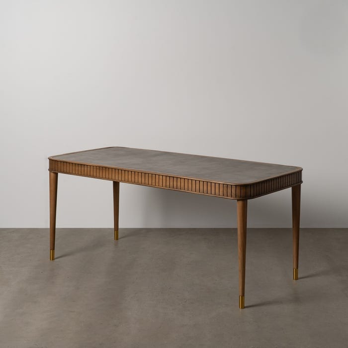 Mesa Comedor Madera-Microcemento Salón 180 X 80 X 76 Cm