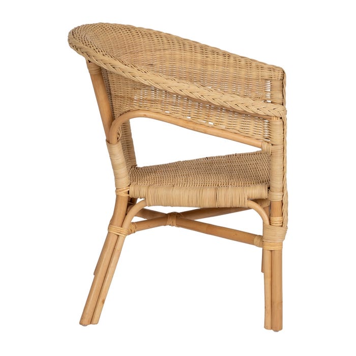 Natural Rattan Living Room Chair 60 X 58 X 80 Cm