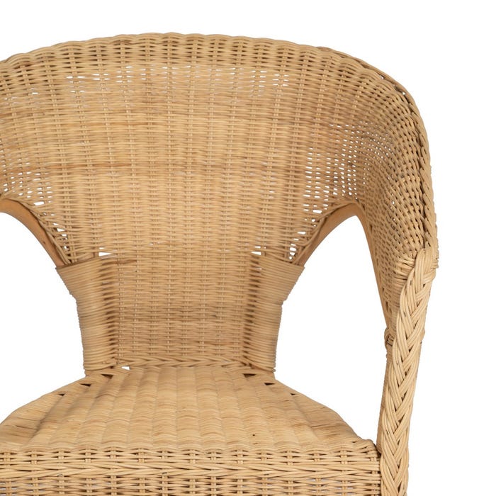 Natural Rattan Living Room Chair 60 X 58 X 80 Cm