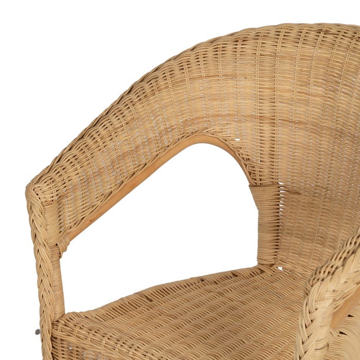 Natural Rattan Living Room Chair 60 X 58 X 80 Cm