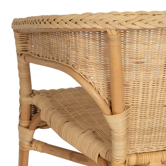 Natural Rattan Living Room Chair 60 X 58 X 80 Cm