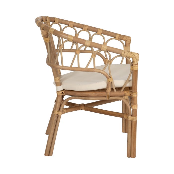 Honey Rattan Chair Living Room 58 X 59 X 78 Cm