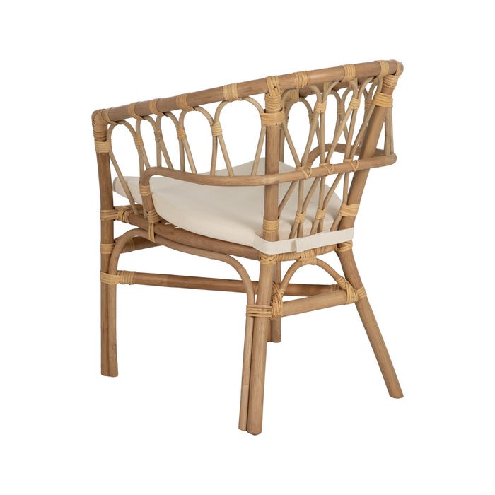 Honey Rattan Chair Living Room 58 X 59 X 78 Cm