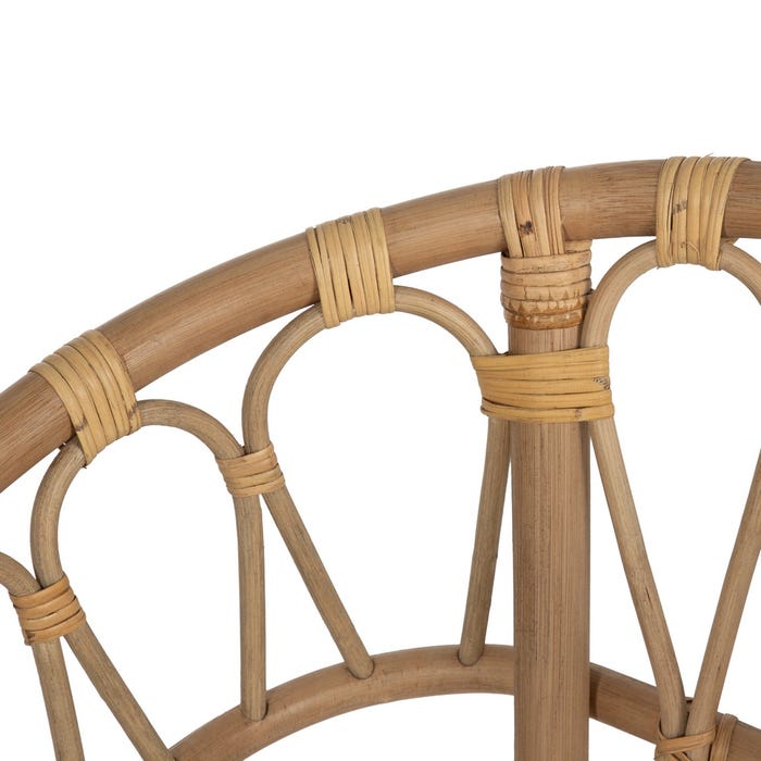 Honey Rattan Chair Living Room 58 X 59 X 78 Cm