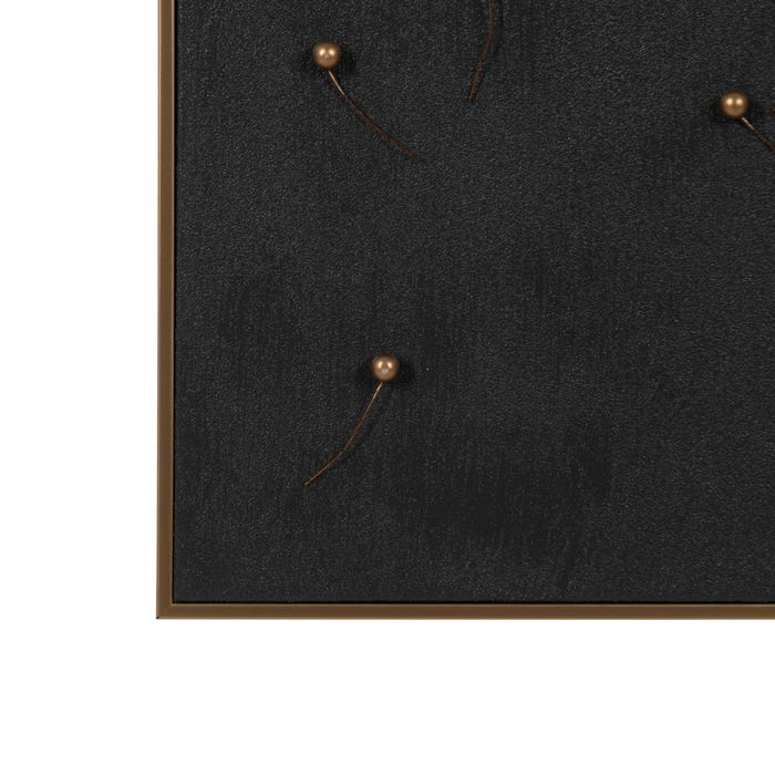 Abstract Black-Gray Ps Painting - Canvas 90 X 120 Cm