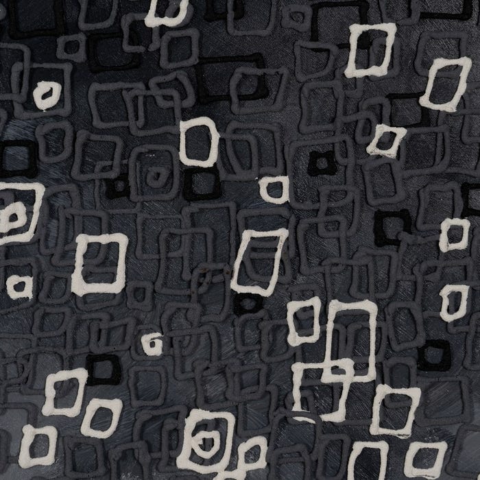 Cuadro Abstracto Blanco-Negro 90 X 120 Cm