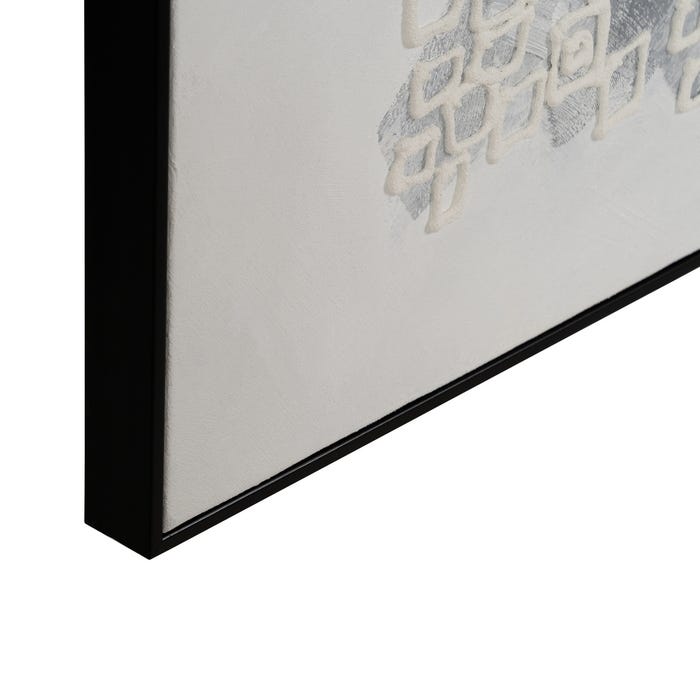 Cuadro Abstracto Blanco-Negro 90 X 120 Cm