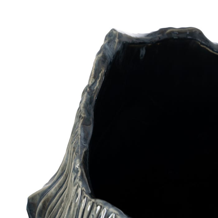 Jarrón Azul Cerámica Decoración 40 X 39 X 49,50 Cm