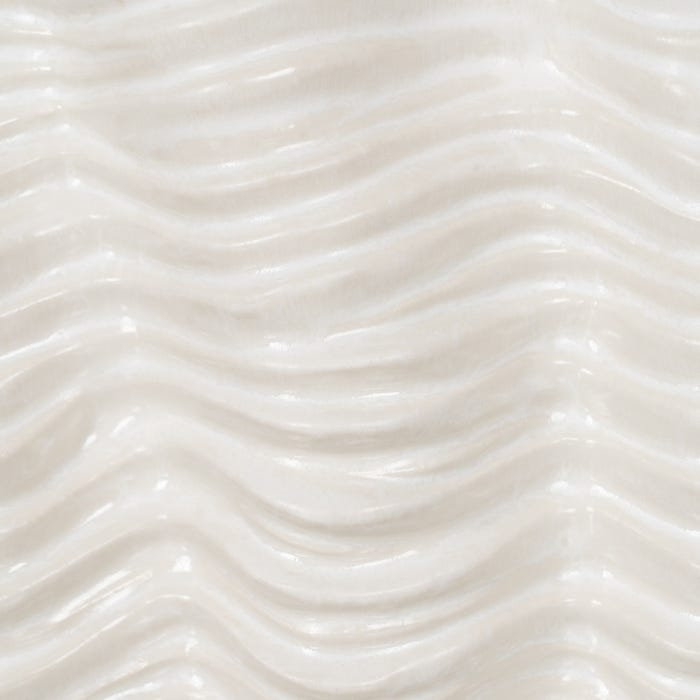 Decoração de centro de mesa de cerâmica creme 49 x 21,50 x 29 cm