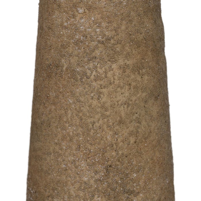 Jarrón Beige Cerámica Decoración 12,60 X 12,60 X 42 Cm