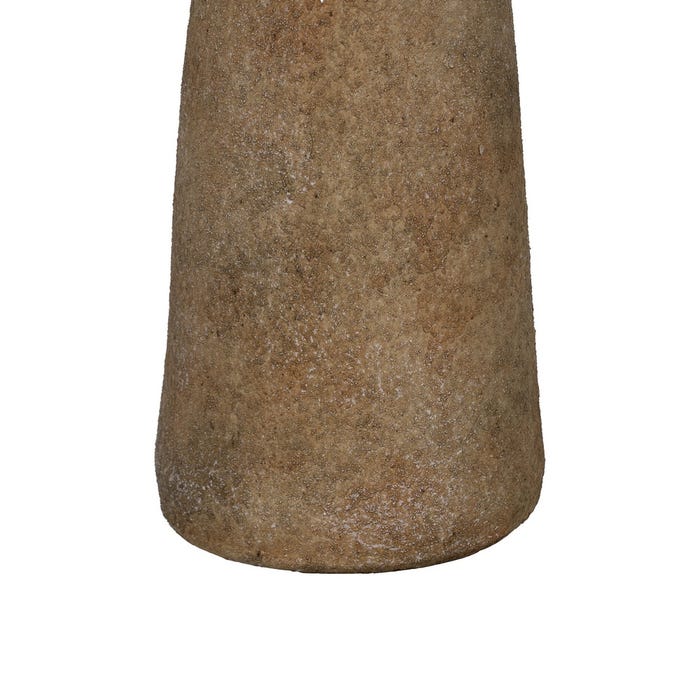 Jarrón Beige Cerámica Decoración 12,60 X 12,60 X 42 Cm
