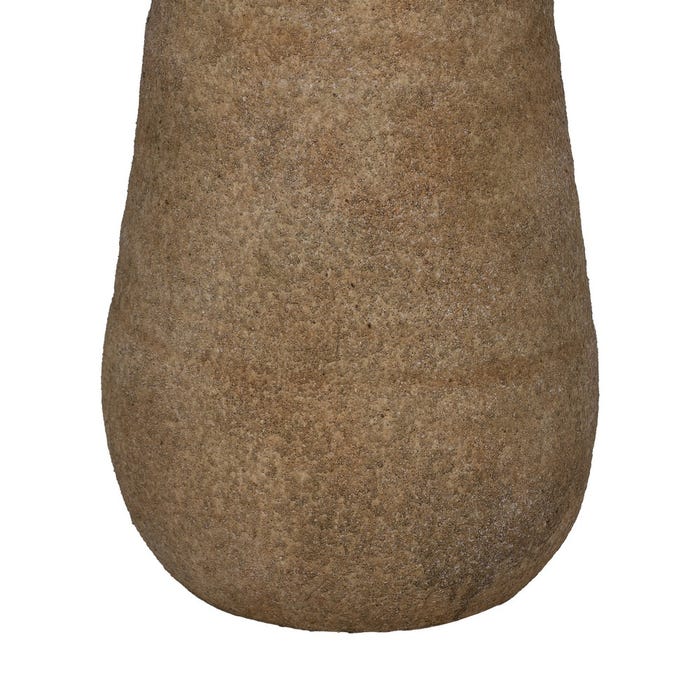 Jarrón Beige Cerámica Decoración 21 X 21 X 51 Cm