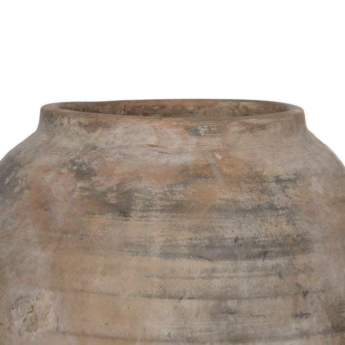 Jarrón Gris Cerámica Decoración 27 X 27 X 57,50 Cm