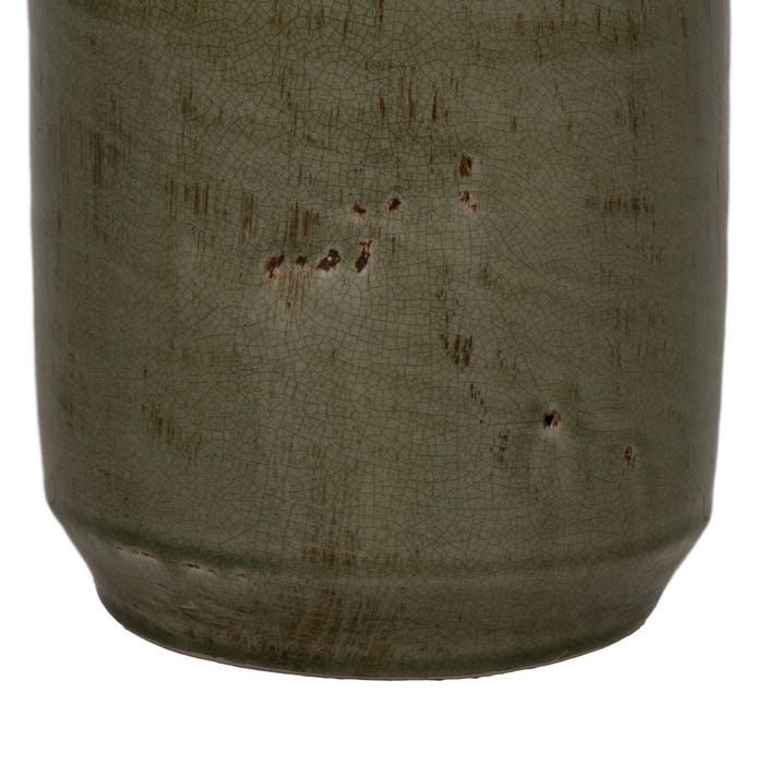 Jarrón Verde Cerámica Decoración 19,50 X 19,50 X 26,50 Cm