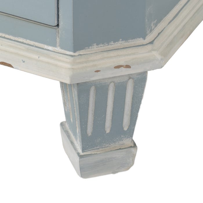 Blue-Gray Wooden Dresser 92 X 46 X 81 Cm
