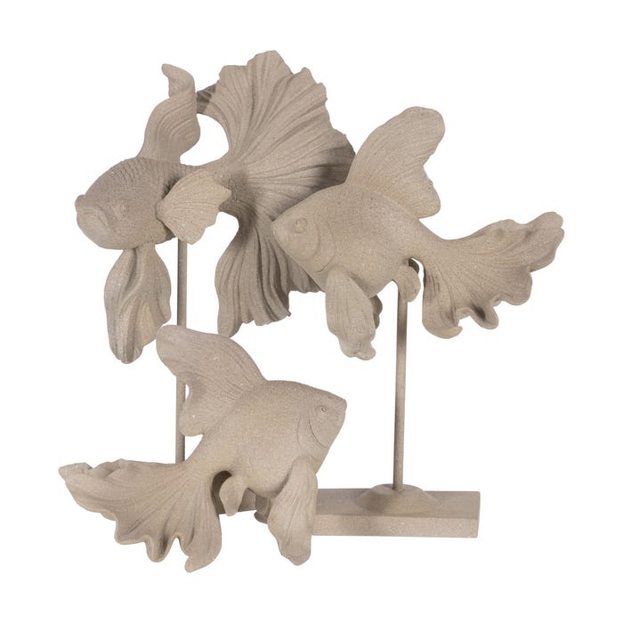 Polyresin Fish Figure Decoration 22.80 X 15 X 30.20 Cm