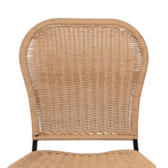 Taburete Natural Pe-Acero Salón 59 X 59 X 116,50 Cm