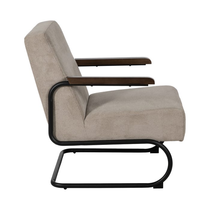 Sillón Taupe Metal-Tejido 61 X 70 X 85 Cm