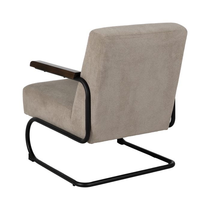 Sillón Taupe Metal-Tejido 61 X 70 X 85 Cm