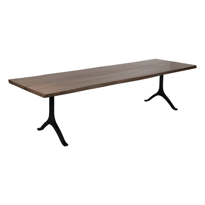 Mesa de Jantar Madeira-Metal Sala de Estar 300 X 98 X 77 Cm