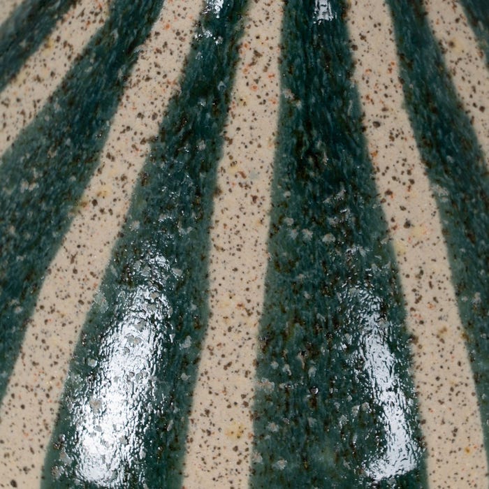 Jarrón Verde-Blanco Cerámica 19,30 X 19,30 X 31,20 Cm