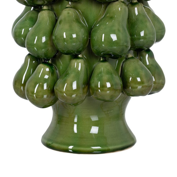 Jarrón Peras Verde Cerámica 22 X 22 X 31,50 Cm