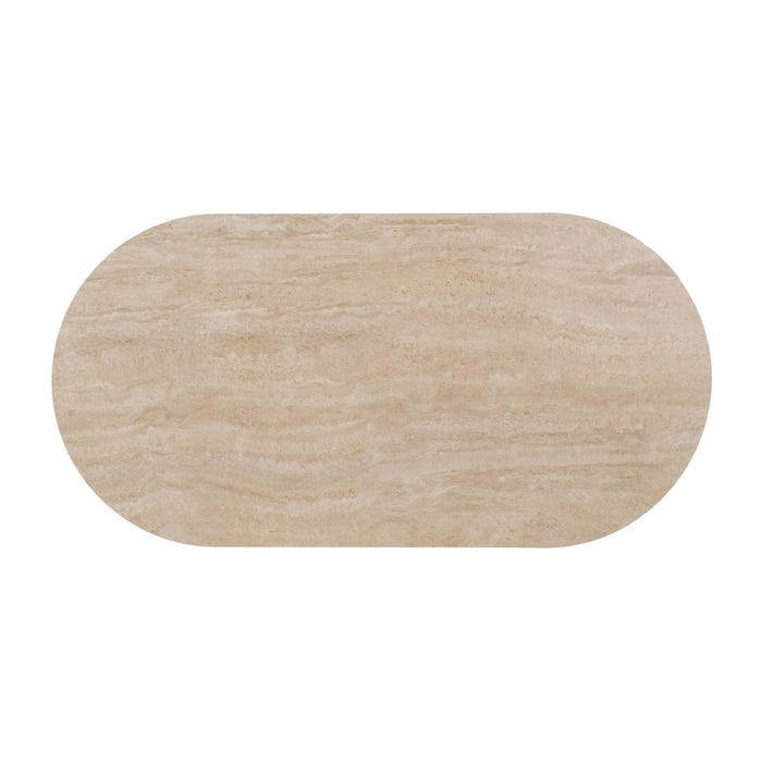 Beige Stone MDF Decoration Coffee Table 120 x 60 x 46 cm